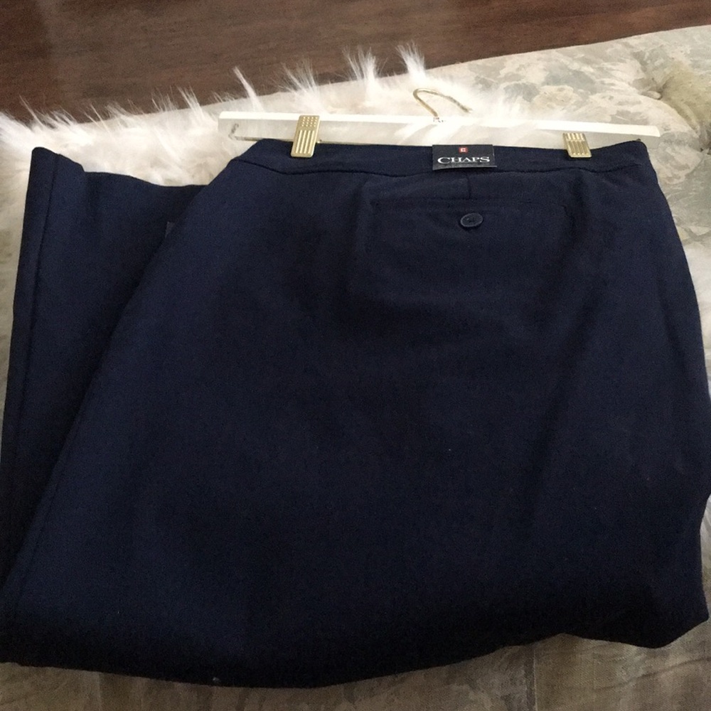 Chaps Navy Capris, NWT, Size 24W